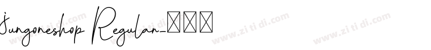 jungoneshop Regular字体转换